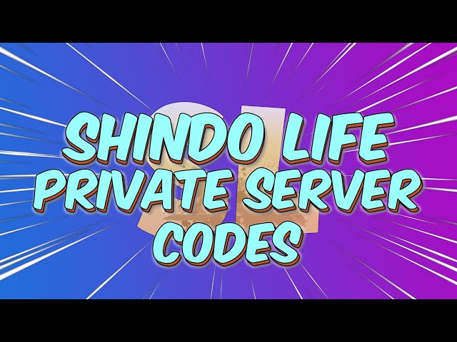 Shindo Life Jejunes Private server codes 