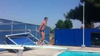 Double Front Somersault Pike (104b) 1 meter diving