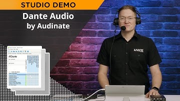 In-studio demo: Dante audio networking