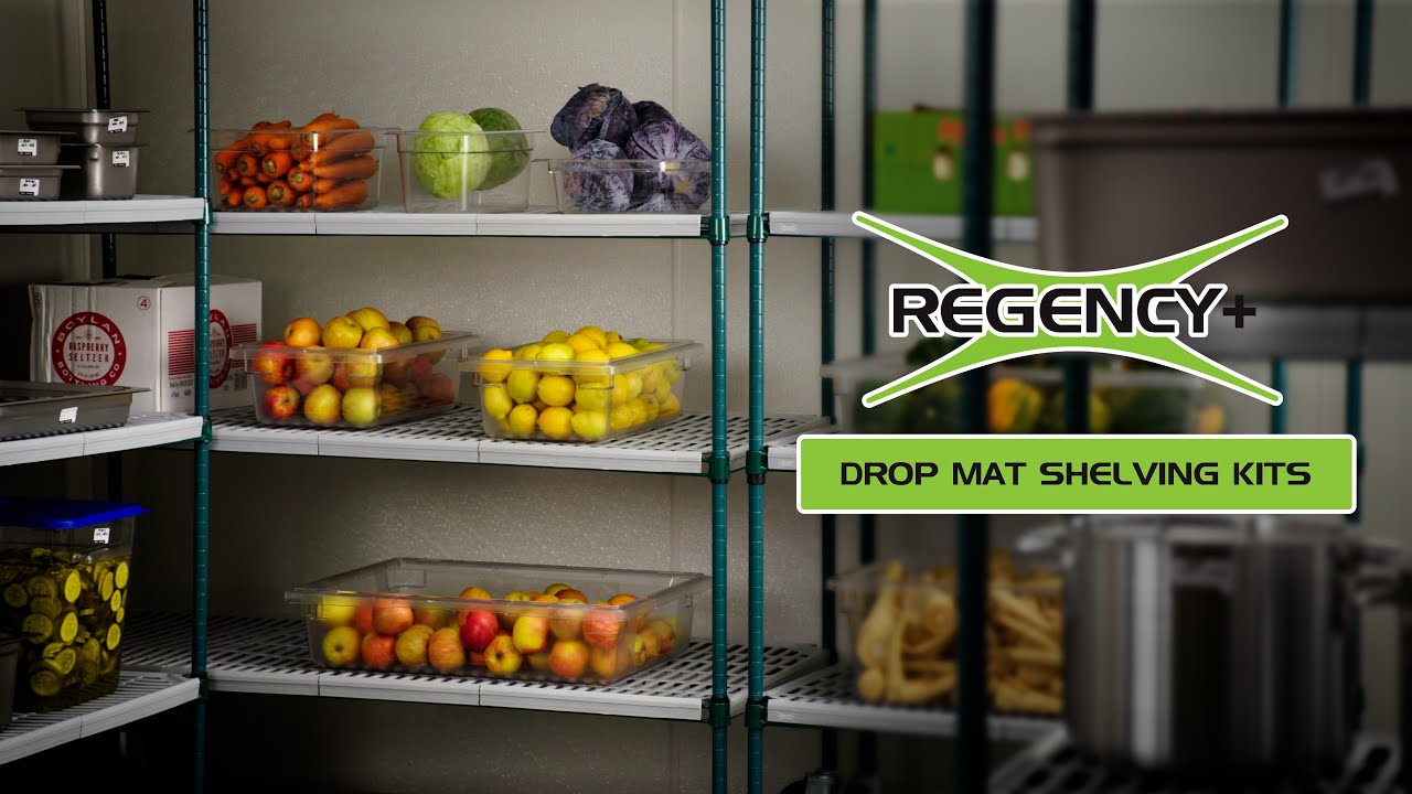 Regency + Drop Mat Shelving Kits - YouTube