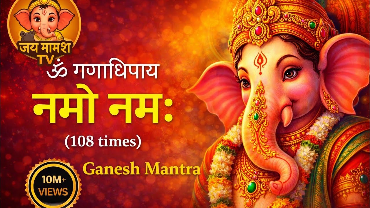 ॐ गणाधिपाय नमो नमः 🙏 Powerful Ganesh Mantra | Remove Obstacles | Jay Ganesh TV