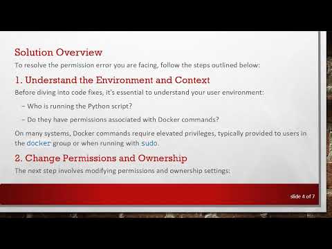 How to Fix Permission Denied When Running Docker-Compose from Python on Ubuntu