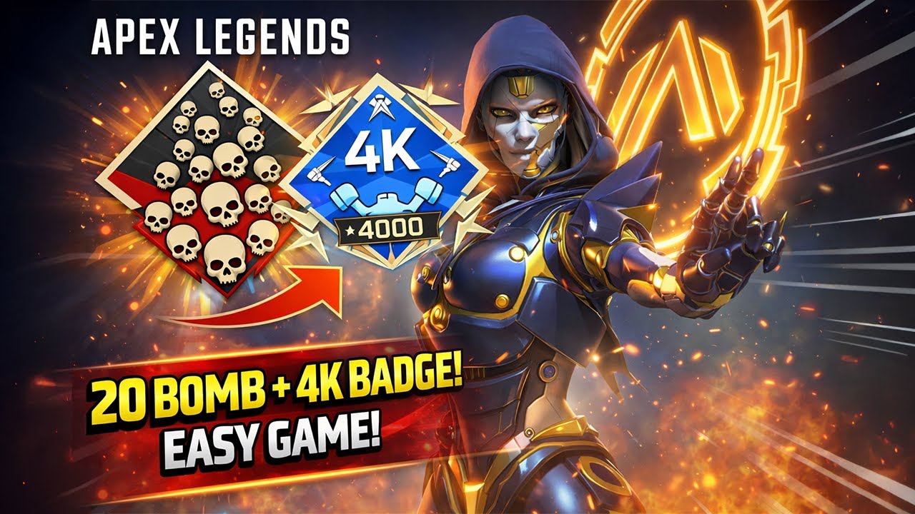 Easy 20 Bomb & 4K with Ash | Apex Legends
