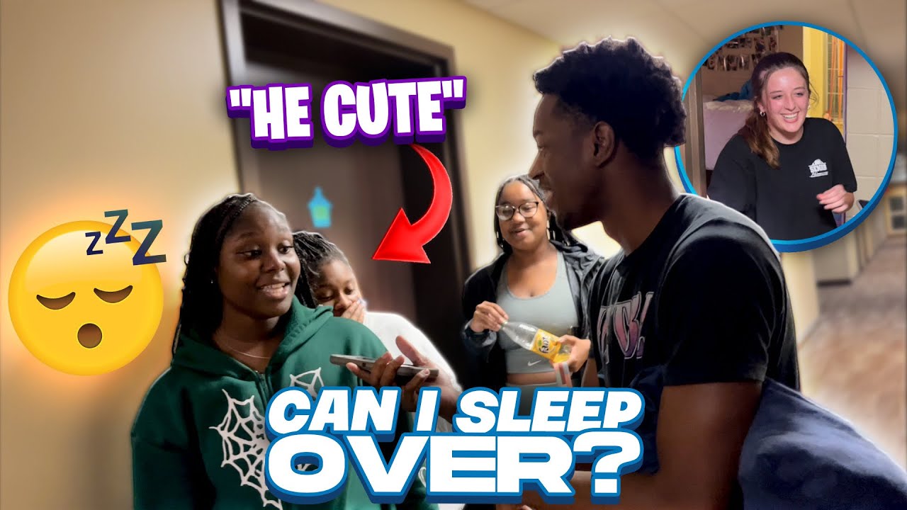 Asking Random College Students If I Could Sleepover