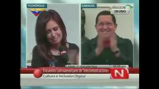 Chávez hace llorar a Cristina Kirchner