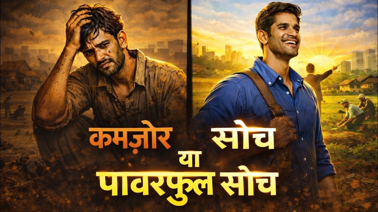  प्रेरणादायक विचार जो आपका नज़रिया बदल देंगे| कमजोर सोच vs पॉवरफुल सोच