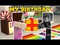 Minecraft: MY BIRTHDAY PARTY!! - BIRTHDAY PRESENT HUNT - Custom Map