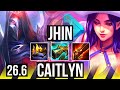 JHIN &amp; Xerath vs CAITLYN &amp; Bard (ADC) | Good KDA: 18/2/11 | KR Master | 26.6
