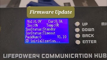 EG4 LiFepower4 Comm Hub Firmware Update (Optional) **Do Not update unless directed by SS/EG4**