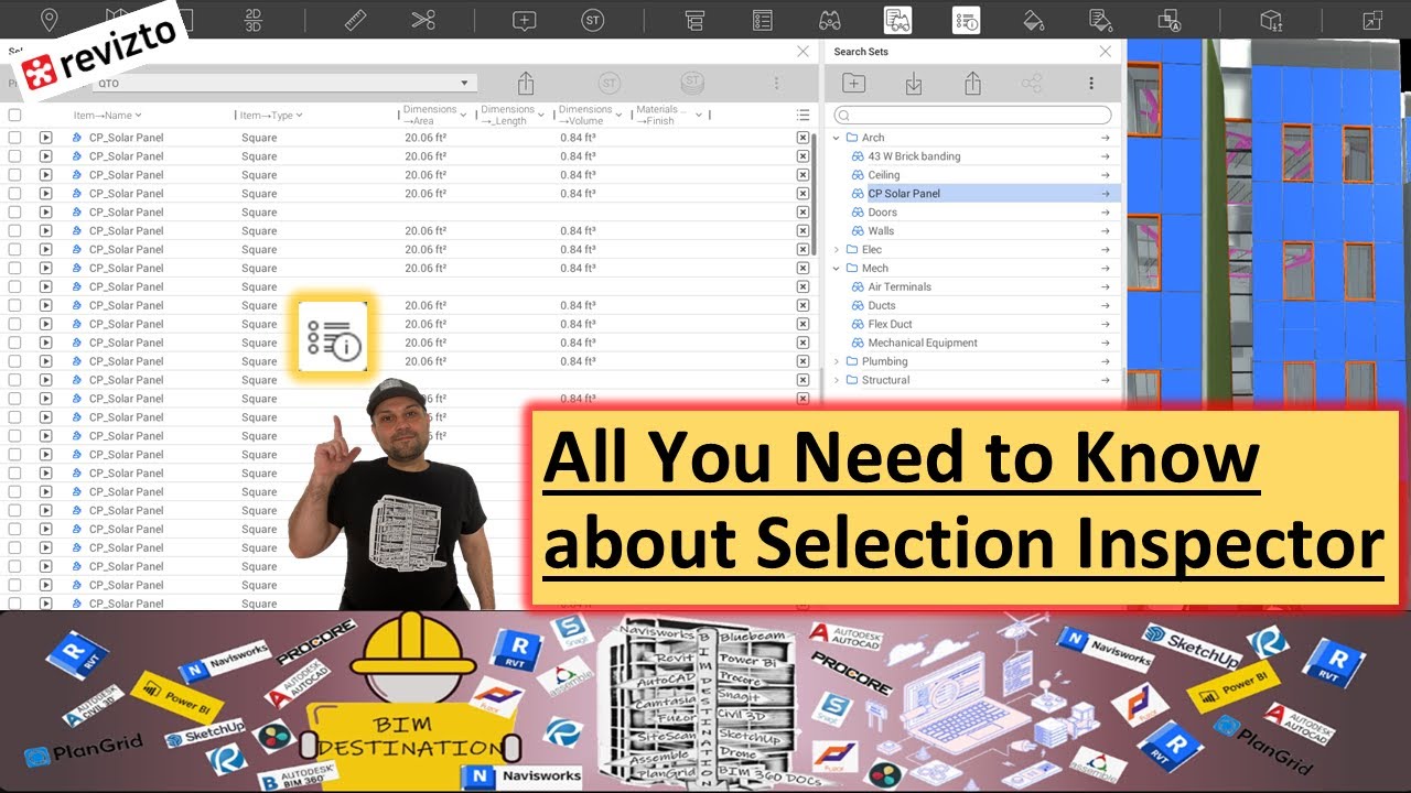 Revizto Tutorials | Selection Inspector Fully Explained | QTO, Sets ...