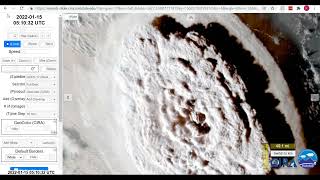 GOES-17 Tonga Volcano Explosion Frame by Frame 49 Miles
