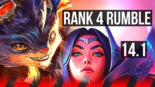 RUMBLE vs IRELIA (TOP) | Rank 4 Rumble, 5/2/5 | NA Challenger | 14.1