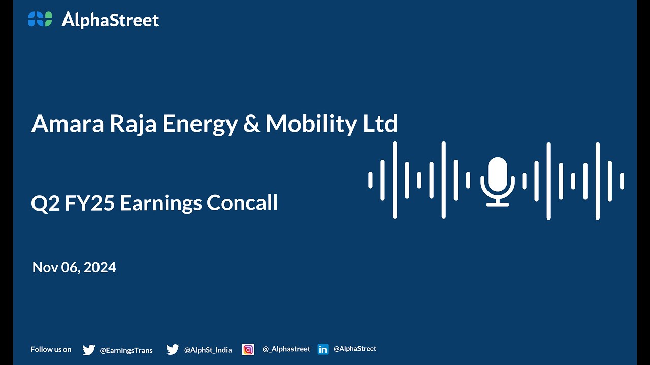 Amara Raja Energy & Mobility Ltd Q2 FY2024-25 Earnings Conference Call ...