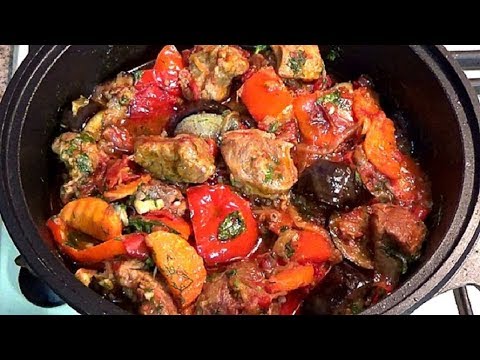 Мясо с баклажанами в мультиварке рецепты с фото