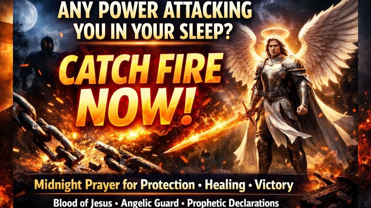 Any Power Attacking Me in My Sleep — Catch Fire Now | Midnight Prayer for Protection & Healing
