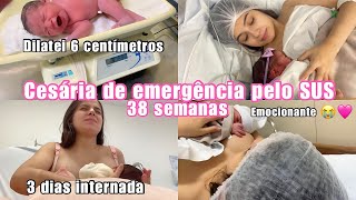 VLOG DO MEU PARTO PELO SUS - DILATEI 6cm MAS FUI PRA CESÁRIA, GRAVEI TUDO NA MATERNIDADE!