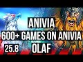 ANIVIA vs OLAF (TOP) | 600+ games, Rank 12 Anivia | EUW Challenger | 25.8