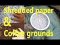 Coffee grounds  shredded paper compostworm farm experiment six months in a washing machine barrel