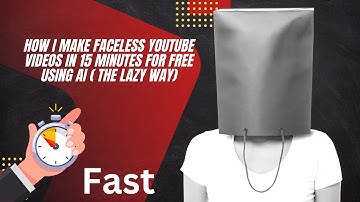How I make a faceless youtube video using AI in 15 minutes (for free)