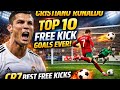 Cristiano Ronaldo Top 10 Free Kick Goals Ever | CR7 Best Free Kicks ⚽🔥