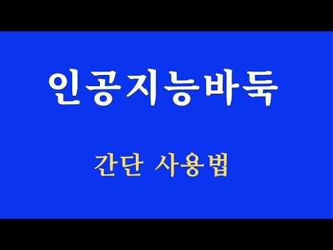 <strong>인공지능바둑</strong> 간단 사용법