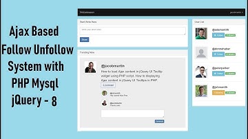 Ajax Based Follow Unfollow System with PHP Mysql jquery - 8