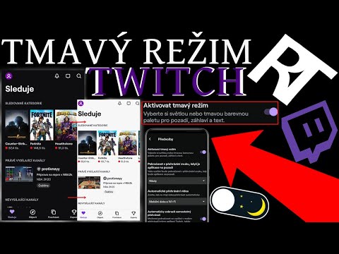 Jak zapnout TMAVÝ REŽIM na Twitchi (na mobilu)