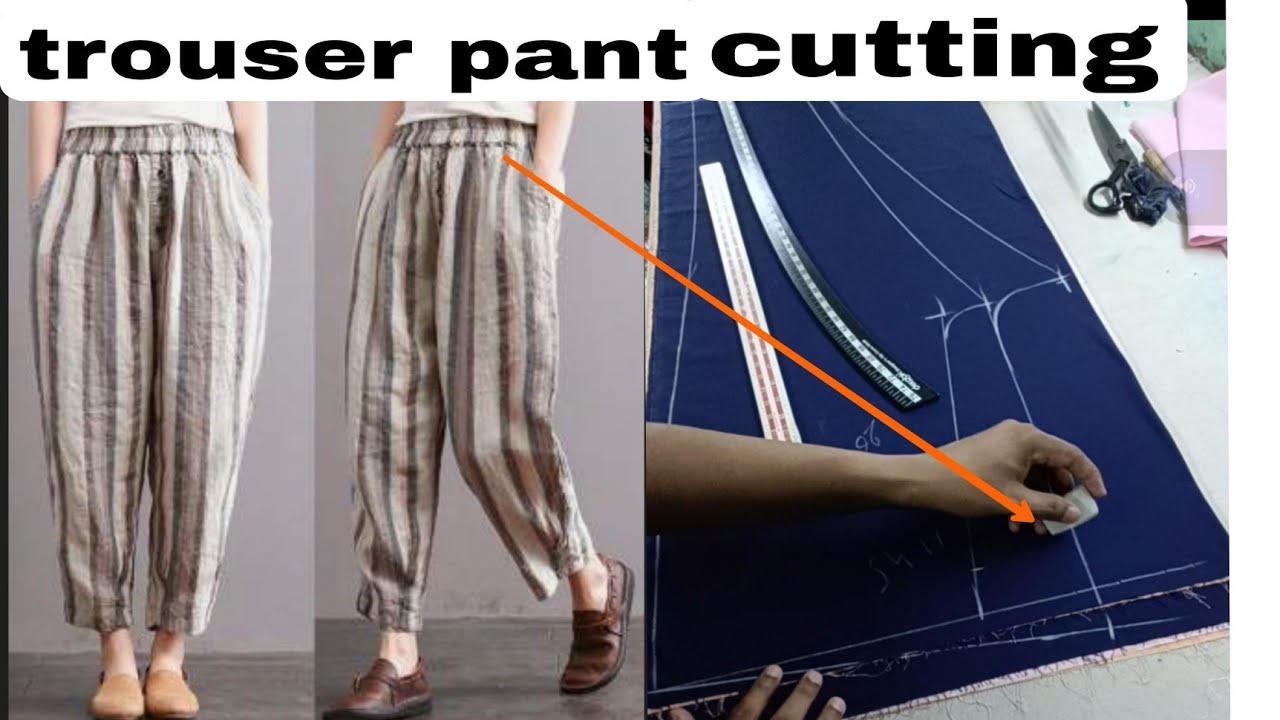 trouser pant cutting) ladies State pant cutting ) pant pantcutting