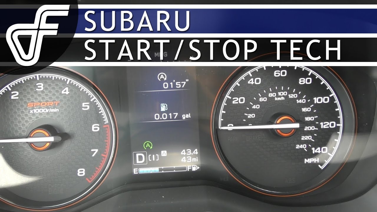 Subaru Start Stop Technology YouTube
