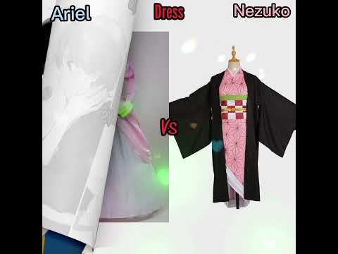 Ariel 🧜‍♀️Vs Nezuko 🌸 | #shorts #edit