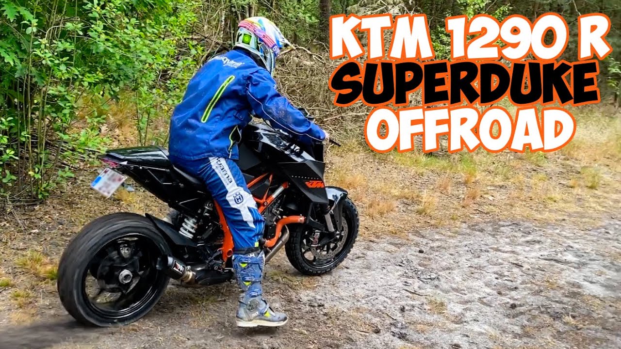KTM SuperDuke 1290 R SCRAMBLER : First time testing The Beast on Dirt! Ep1  - YouTube