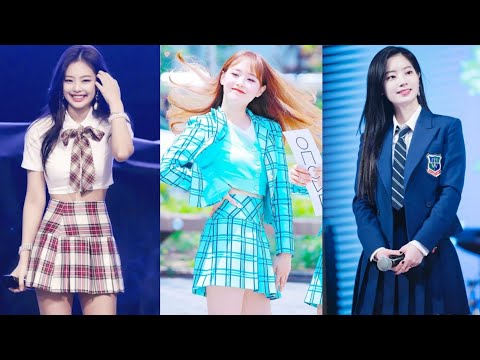 Top 10 kpop female idols who look flawless in school girl uniforms 🌸