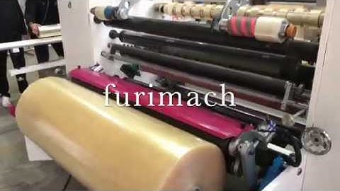 bopp tape slitting machine with low noise roller system