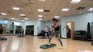 STEP AEROBICS Free Video-Moderate/Advanced-32-count Choreography-Great Music & Energy – Step 70