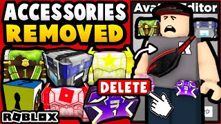 These FREE Accessories Are GETTING REMOVED!? (ROBLOX)