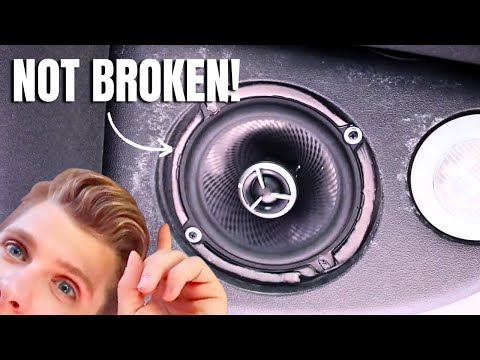 How to fix rattling car speakers for free!