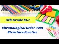 Chronological Text Structure Quiz