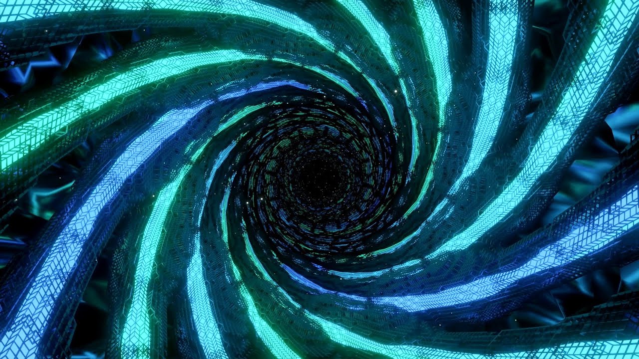 4K Video | Swirling Blue and Green Vj Loop Tunnel | No Copyright Motion ...