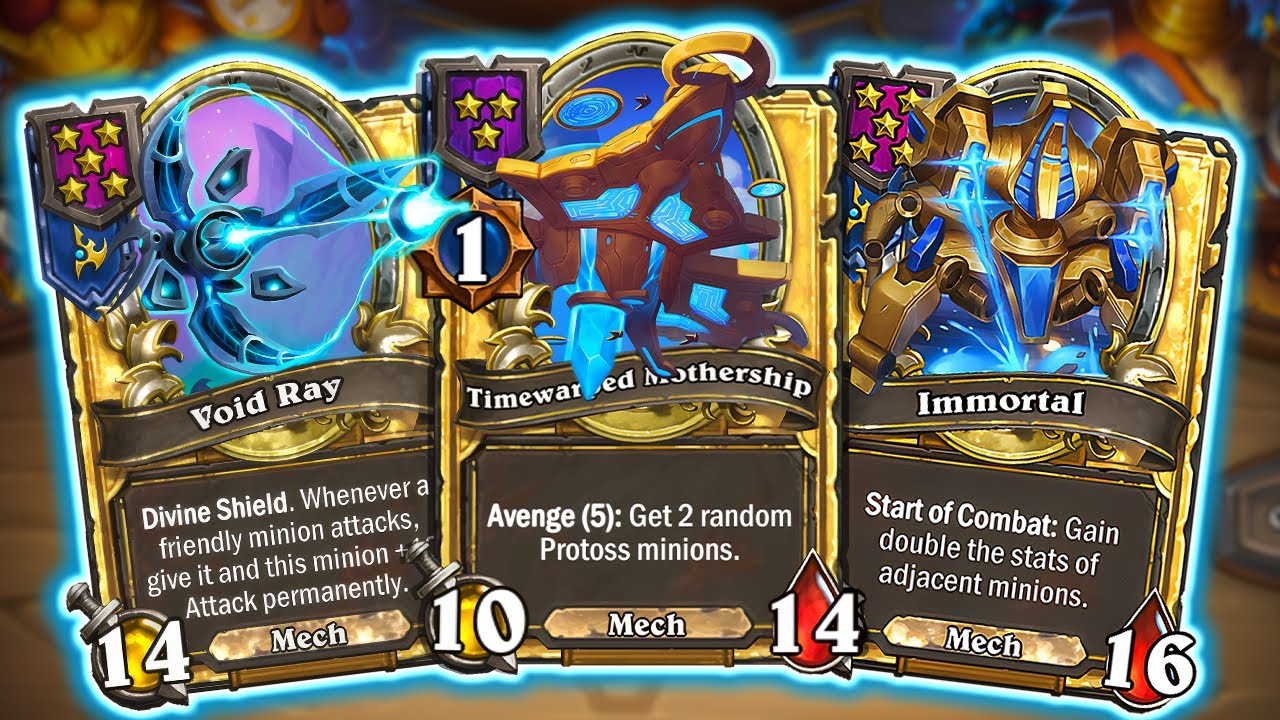 StarCraft Mechs Are Back! Mothership BUILD | Hearthstone Battlegrounds