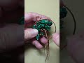 Making a Tree-of-Life Pendant (Number 108) with Malachite and Tiger Eye Beads