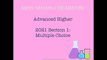 Advanced Higher: 2021 Multiple Choice