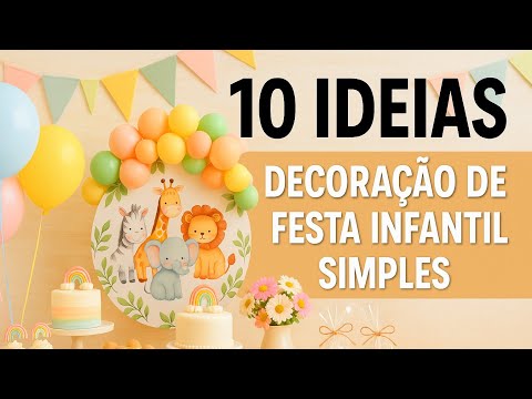 10 Ideias de Decoração de Festa Fácil de Fazer / Faça você mesmo decoração de festa em Casa Ideias decoração festa infantil criativas e fáceis de fazer hqdefault