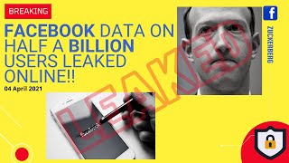 FACEBOOK DATA ON HALF A BILLION USERS LEAKED ONLINE!!