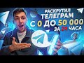 КАК Я РАСКРУТИЛ ТЕЛЕГРАМ КАНАЛ с 0 до 50 000 за 24 часа