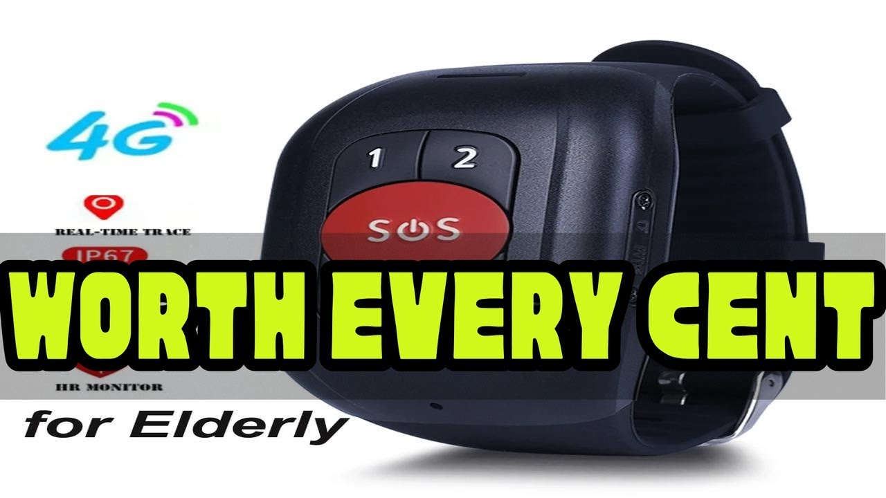 Elderly 4G SOS GPS Watch GPS Tracking Wristband Bracelet Emergency Alarm GPS Tracking Heart Rate Bl