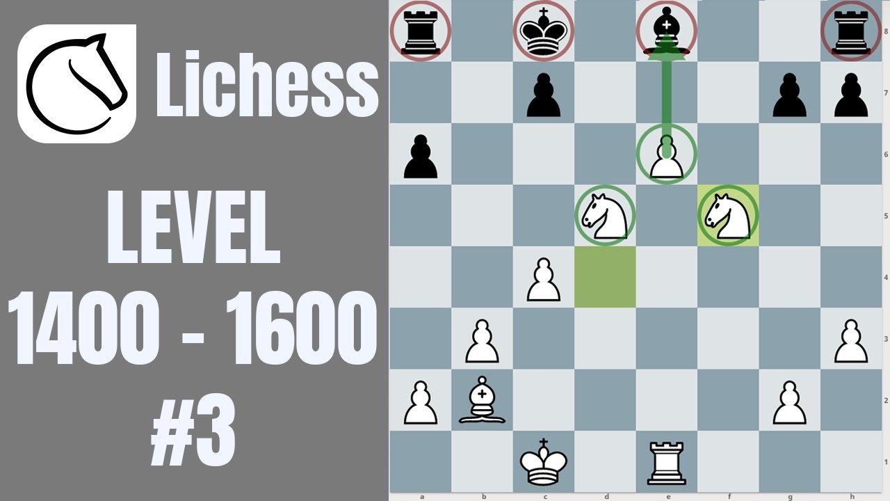 Lets play Schach Lichess Level 1400 - 1600 #3