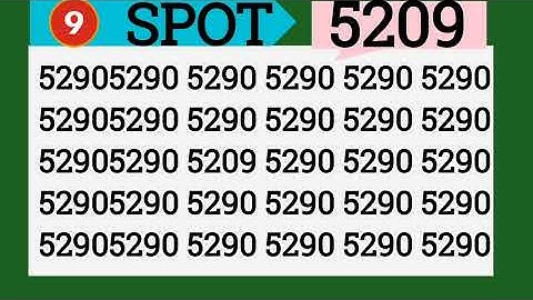 This Hidden 5209 Number Puzzle Will Trick Your Eyes 👀 | Try It Now #iqtest #eymath #viral 