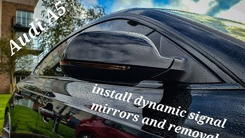 Audi A5 Sportback 2011 / How to install Dynamic signal mirrors and removal