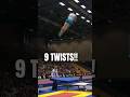 Mikhail Zalomin with an insane Twisting pass🤯 #teambackflip #gymnast #airtrack #flip #trampoline