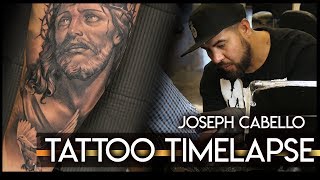 Tattoo Timelapse-Jesus & Dove